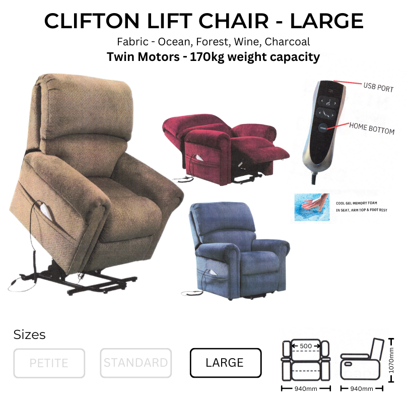 Clifton Lift Chair - Large