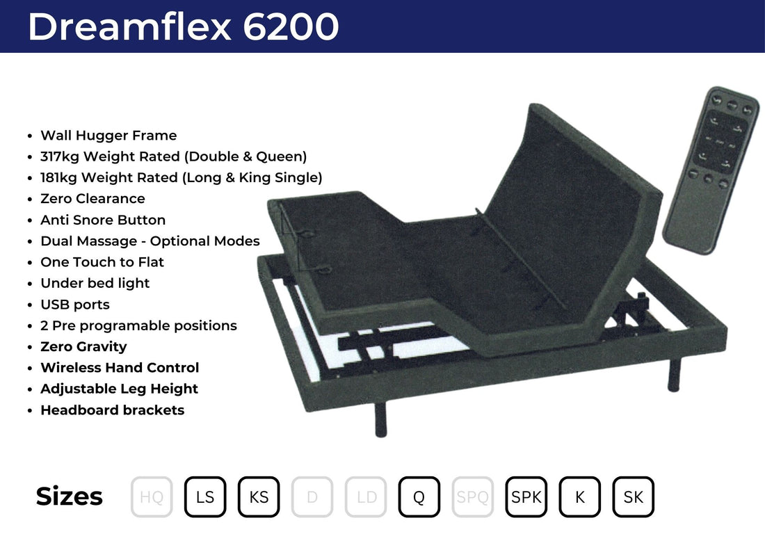 Dreamflex 6200 Adjustable Bed Base