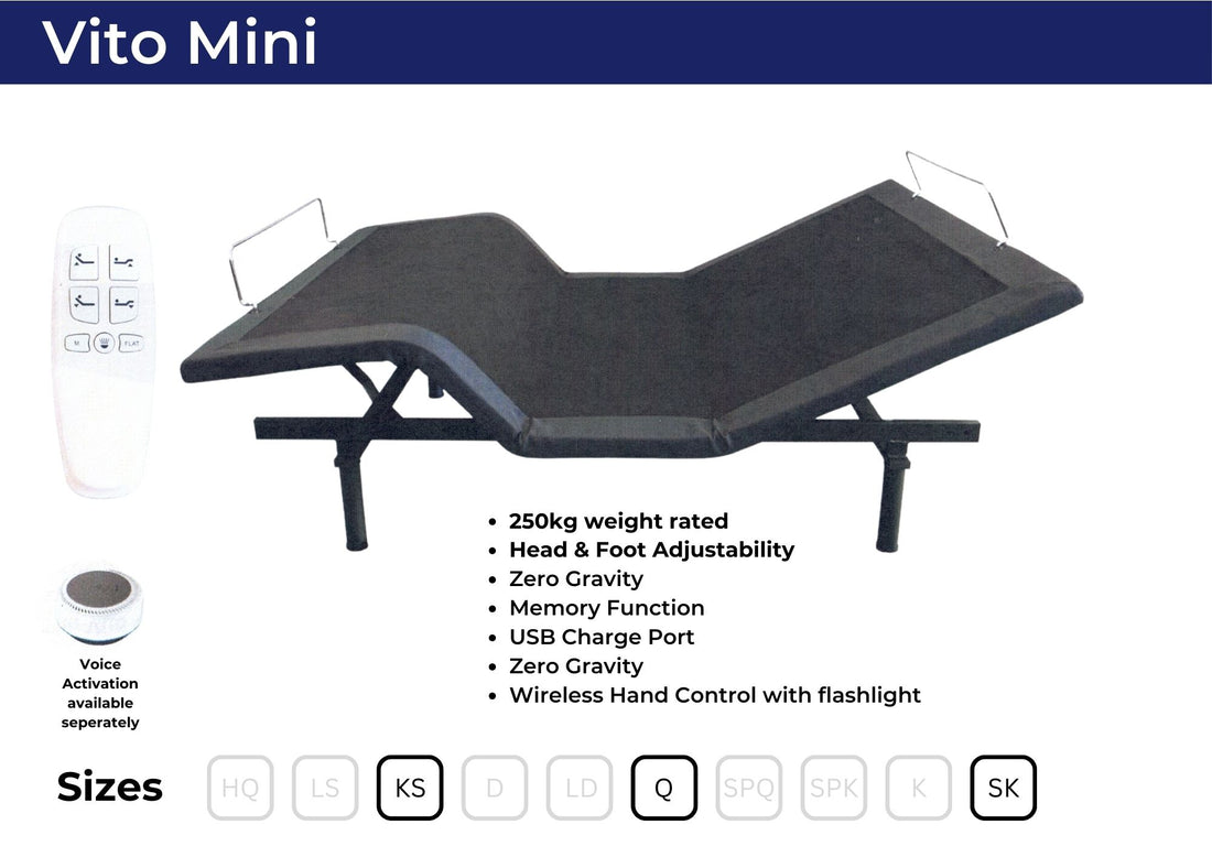 Vito Mini Adjustable Bed Base